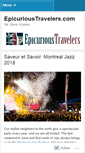 Mobile Screenshot of epicurioustravelers.com